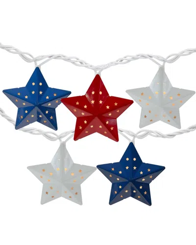 Northlight 10-count Red & Blue Fourth Of July Star String Light Set In Multi