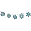 Northlight 10ct Blue And White Snowflake 4.5-feet White Wire String Lights In Blue