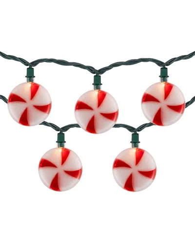 Northlight 10ct Peppermint Candies 6ft Christmas Lights In Red