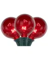 Northlight 10ct Red G50 Globe Christmas Patio Lights In Red