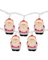 Northlight 10ct Santa Claus Christmas Light Set In White
