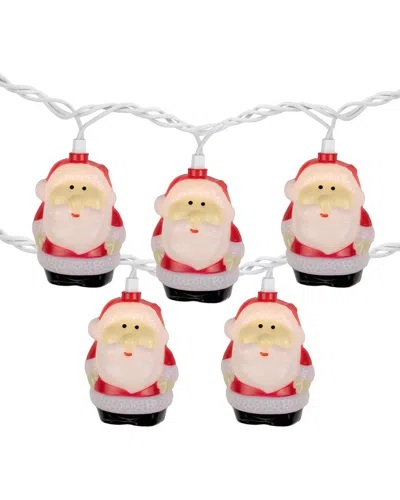 Northlight 10ct Santa Claus Christmas Light Set In White