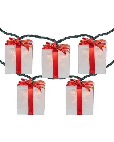 Northlight 10ct White & Red Christmas Present Light Set