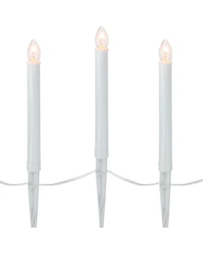 Northlight 10ct White C7 Candle Pathway Markers Christmas Outdoor Display