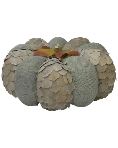 Northlight 10in Green And Brown Autumn Harvest Tabletop Pumpkin