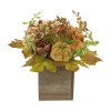 Northlight 10in X 8in Wooden Box Fall Thanksgiving Tabletop Decor In Multi