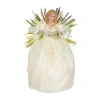 Northlight 11" Angel With Candle Lighted Christmas Tree Topper In Multi