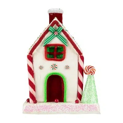 Northlight 11" Peppermint Candy House Christmas Tabletop Decor In Multi