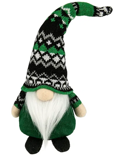 Northlight 11.5in Led Lighted St. Patrick's Day Boy Gnome In Green