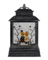 Northlight 11.5in Lighted Halloween Snow Globe Lantern In Black