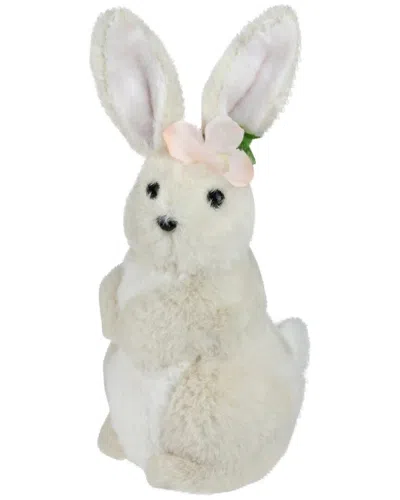 Northlight 11.5in Plush Standing Easter Bunny Girl In Beige