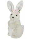 Northlight 11.5in Plush Standing Easter Bunny Girl In Beige