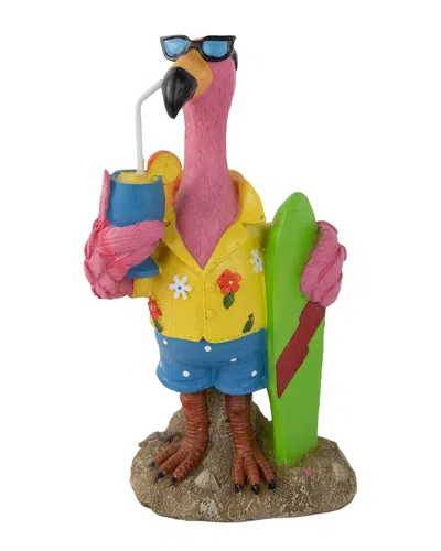 Northlight 11.5in Tropical Flamingo Outdoor Garden Statue In Pink