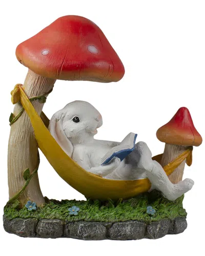 Northlight 11.75in Bunny In Hammock Outside Garden Statue