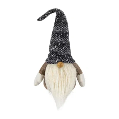 Northlight 11in Brown And White Standing Christmas Tabletop Decor Christmas Gnome In Multi