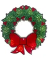 Northlight 15in Prelit Wreath Christmas Window Decor In Red