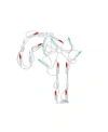 Northlight 12" Battery Operated Led Lighted Candy Cane Christmas Window Silhouette W/ Timer In White