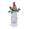 Northlight 12" Led Lighted Acrylic Snowman Christmas Snow Globe In Multi