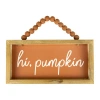 Northlight 12in Orange Hi Pumpkin Autumn Harvest Wall Sign In Multi