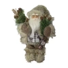 Northlight 12" Standing Mountain Santa Christmas Figurine In Brown