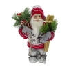 Northlight 12" Standing Nordic Santa With Skis Christmas Figurine In Multi