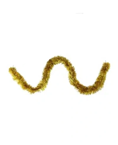 Northlight 12' Traditional Deep Gold Christmas Tinsel Garland