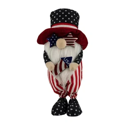 Northlight Patriotic Gnome In Top Hat Holding Rocket In Multi