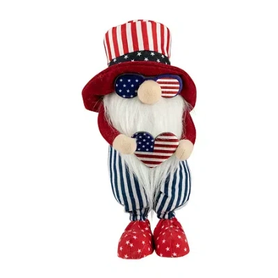 Northlight Patriotic Gnome With American Flag Heart In Multi