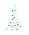 Northlight 12.5" Battery Operated Led Lighted Christmas Tree Window Silhouette With Timer In White