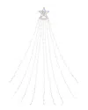 Northlight 12.5ft Multicolor Led Waterfall Light Tree Outdoor Display In White
