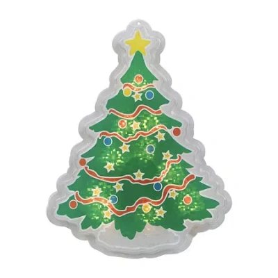 Northlight 12.5in Prelit Tree Christmas Window Decor In Green