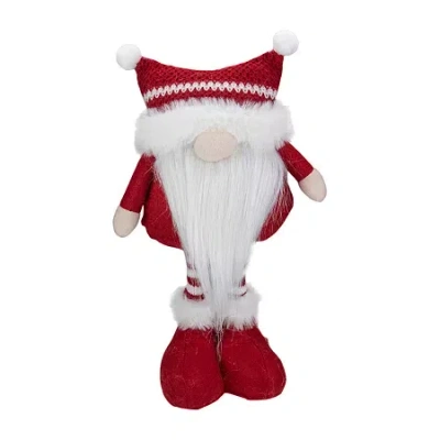 Northlight 12.5in Red And White Standing Tabletop Christmas Christmas Gnome In Multi