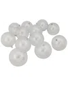 Northlight 12ct Clear Shatterproof Shiny Christmas Ball Ornaments 4in (100mm) In Clear