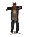 Northlight 12ft Lighted & Animated Talking Werewolf Outdoor Halloween  Decoration In Brown