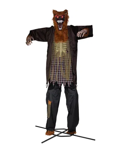 Northlight 12ft Lighted & Animated Talking Werewolf Outdoor Halloween  Decoration In Brown