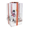 Northlight 12in And Musical Snowman Family Snowing Gift Box Christmas Decoration Snowman Christmas Snow Globe In Multi