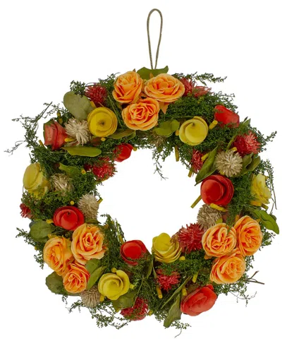 Northlight 12in Floral In Green