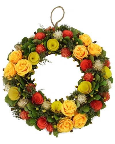 Northlight 12in Flowers In Orange