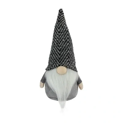 Northlight 12in Gray And White Standing Tabletop Christmas Decoration Christmas Gnome