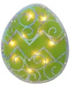 Northlight 12in Lighted Easter Egg Window Silhouette In Green