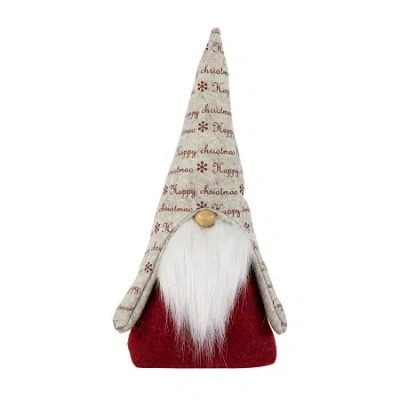 Northlight 12in Red And Gray Inhappy Christmasin Christmas Gnome In Multi