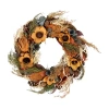 Northlight 12in Sunflower And Straw Artificial Fall Harvest Wreath In Multi