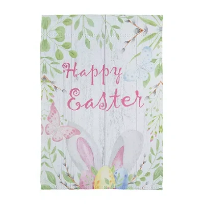 Northlight 13" Happy Bunny Ears Garden Flag In Multi