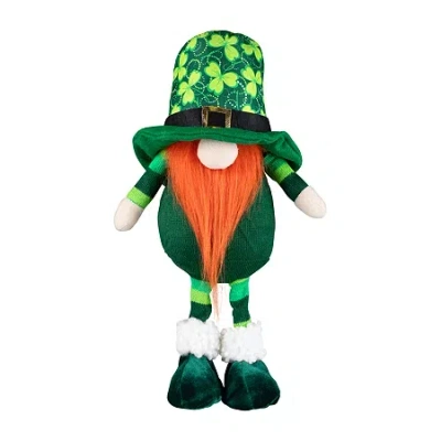 Northlight 13" Standing Shamrock Gnome St. Patricks Day Gnome In Green