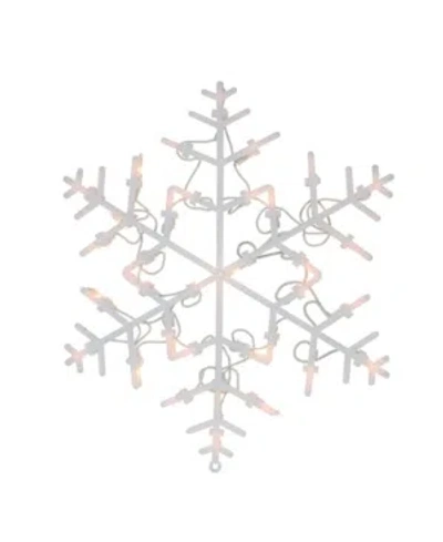 Northlight 13.5" Lighted Snowflake Christmas Window Silhouette Decoration In White