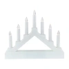 Northlight 13.5in Pre-lit Led 7-tier Candelabra In White