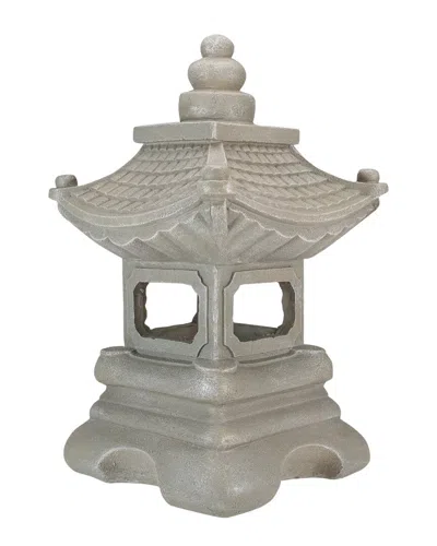 Northlight 13.5in Pagoda Outdoor Garden Statue In Gray