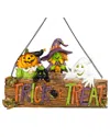 Northlight 13.5in Trick Or Treat Jack O'lantern & Ghost Wall Decor In Multicolor