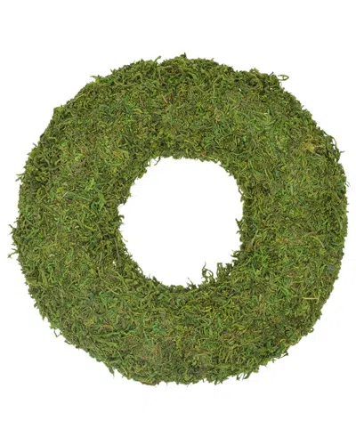 Northlight 13.7in Reindeer Moss Artificial Floral Wreath In Green
