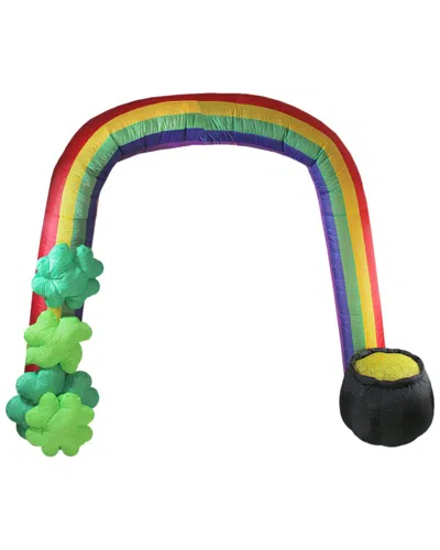 Northlight 13ft Inflatable Lighted St. Patrick's Day Rainbow Outdoor Decoration In Multicolor